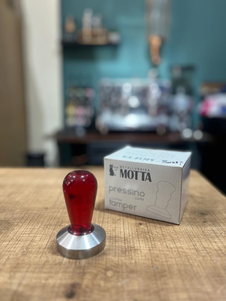 Motta TAMPER arc-en-ciel 58 mm, rouge