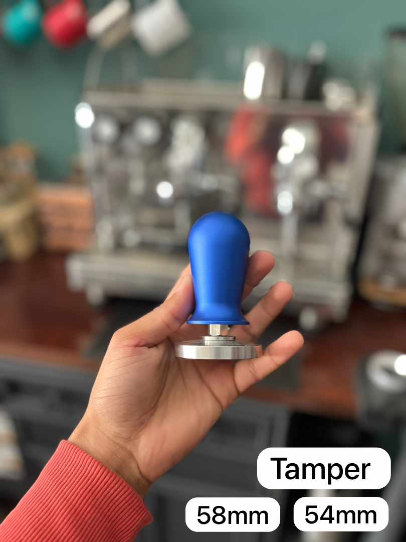 TAMPER CALIBRE 58MM , 54 MM BLEU